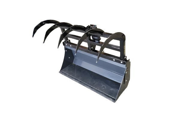 48 inch Kioti bucket with open grapple